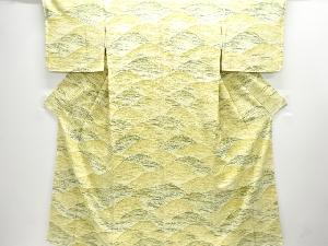 芝草模様付け下げ小紋着物